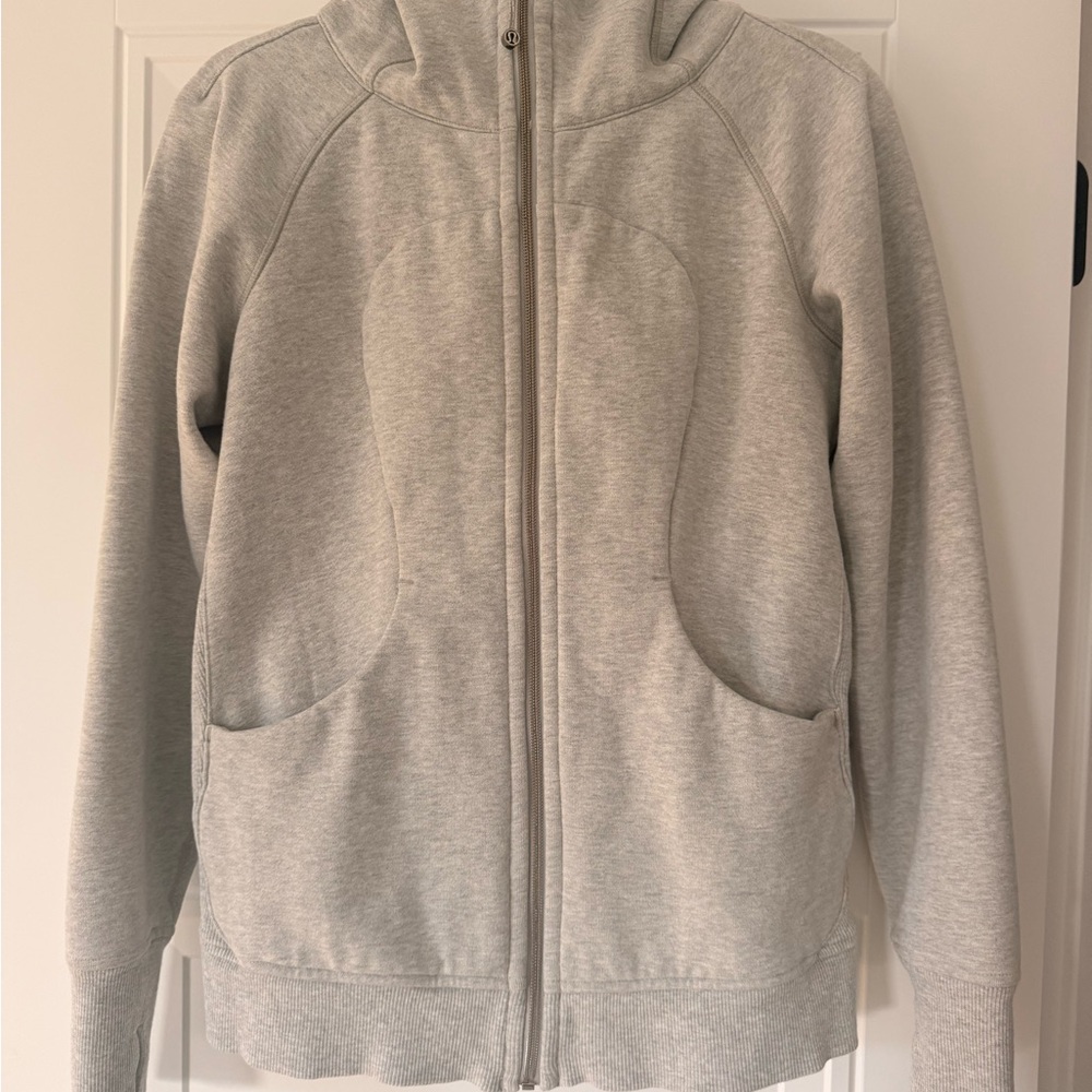 Lululemon Gray Scuba Zip-Up Hoodie